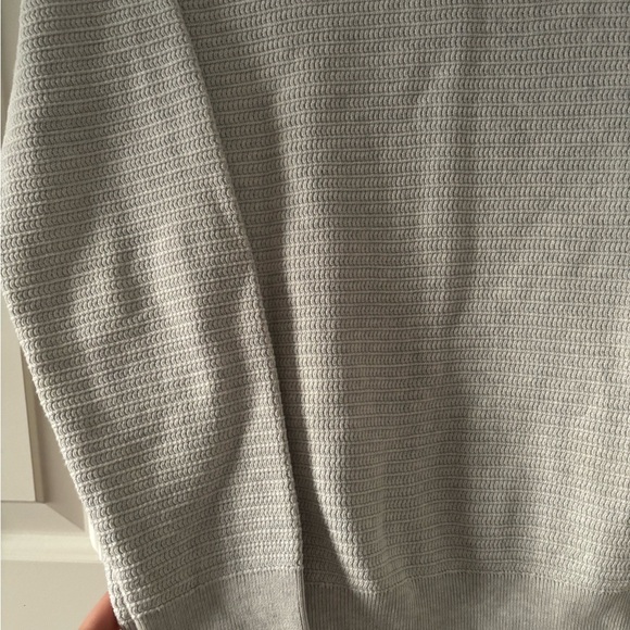 Mango Men's Light Gray Crewneck Textured Sweater - Picture 7 of 11